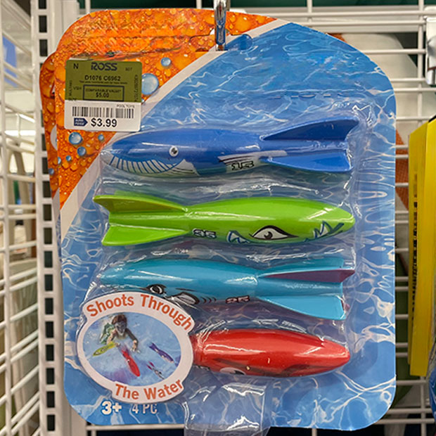 Diving toys at a great price from Ross.