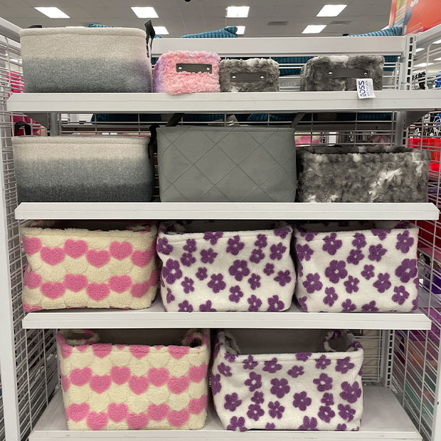 Fun storage containers from a Ross store.