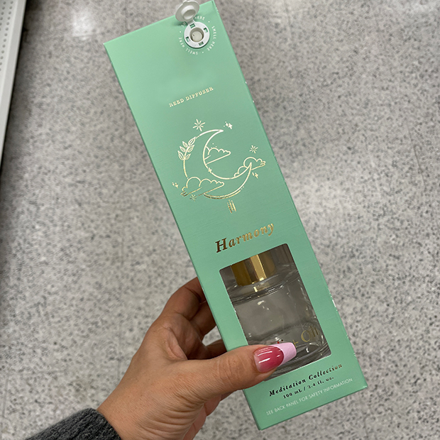 Green harmony scented oil diffuser found in store at Ross.